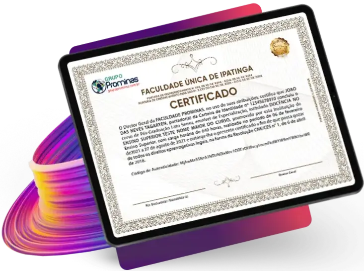 Certificado de Extensão do Grupo Prominas